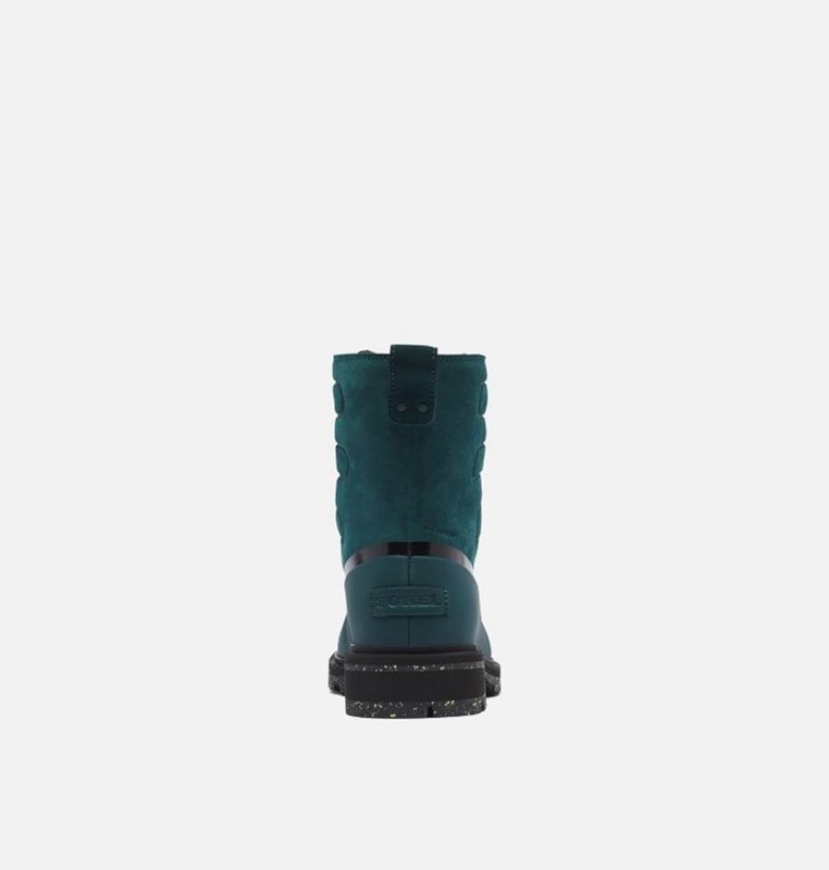 Womens Rain Boots Navy - Sorel Lennox™ Street Lace Mid - 823-MCOJBK